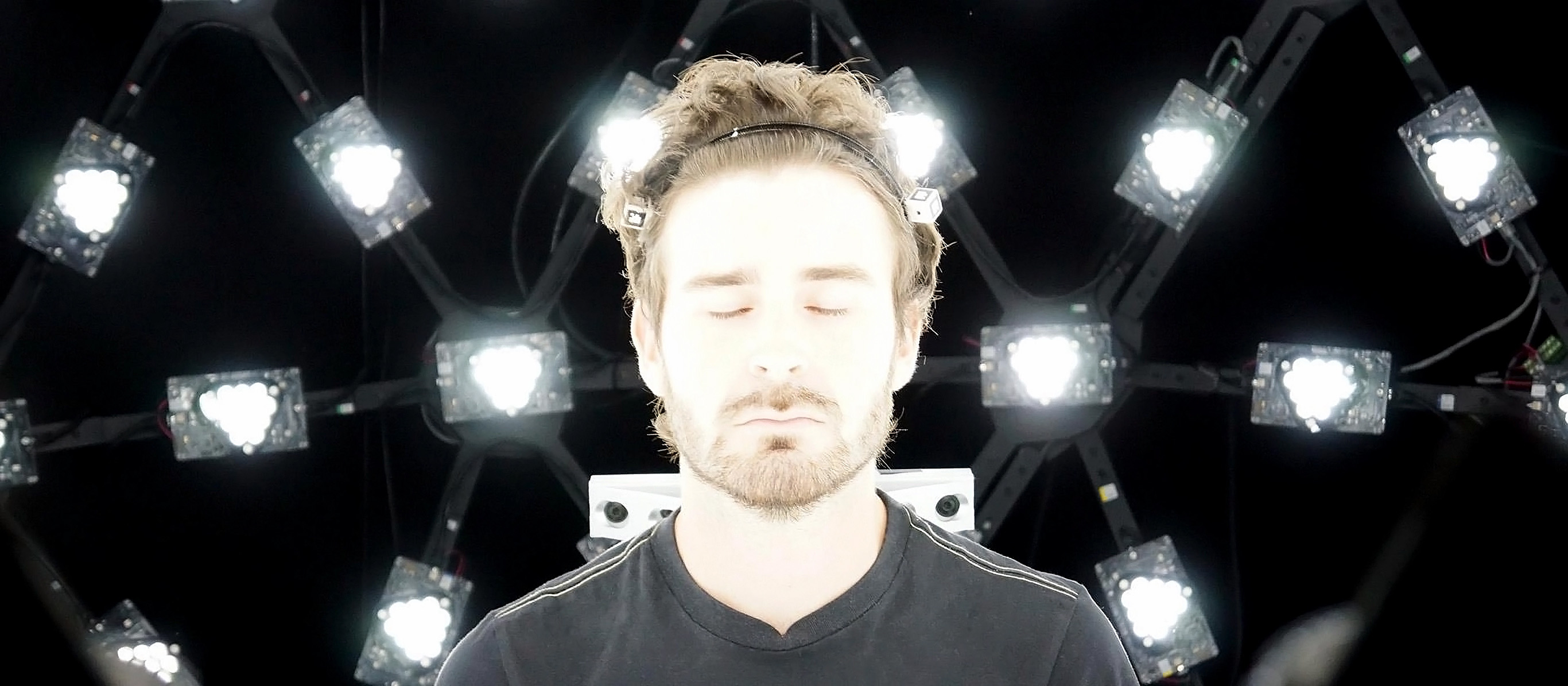 Jorge Jimenez being captured in a Light Stage